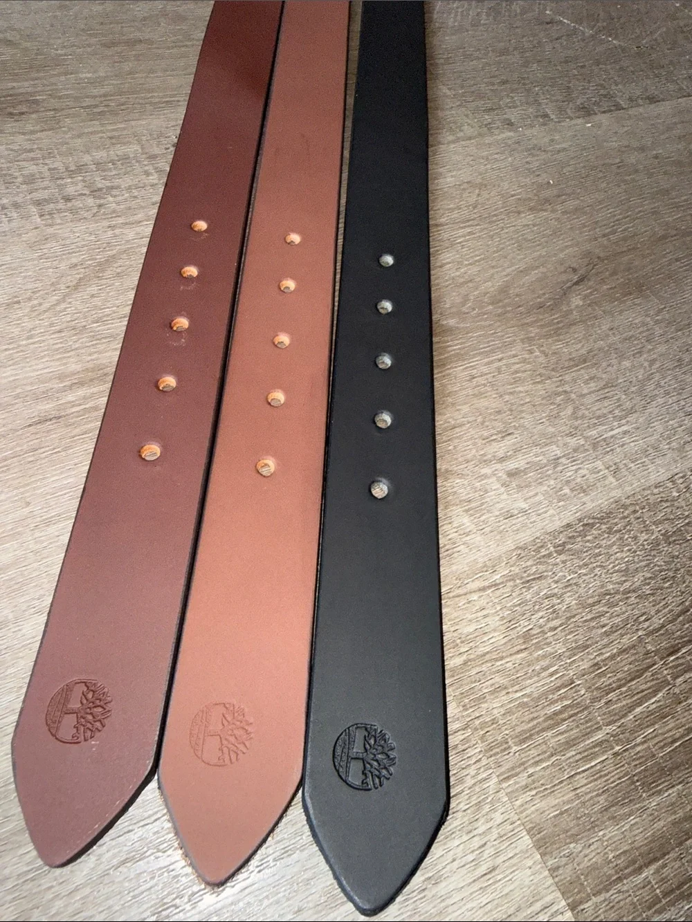 Timberland Bundle Deal 3 Pk Genuine Leather Belts Size 36 - Black Brown Chestnut
